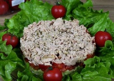 original salad with avocado and tuna: a recipe with step by step photos and videos.