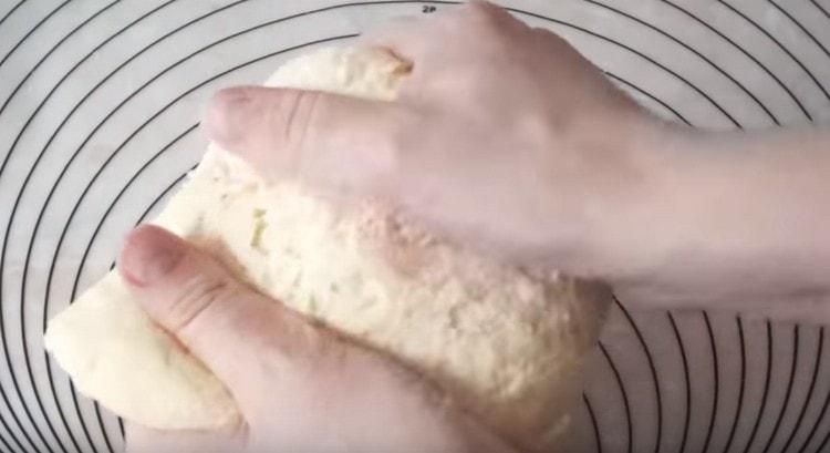 The dough should turn out soft, elastic.