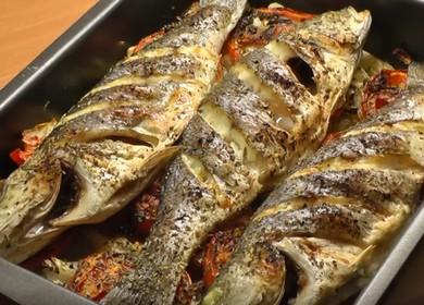 How to learn how to cook a delicious sea bass in the oven according to a step-by-step recipe