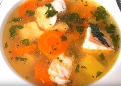 Delicious homemade fish soup: cook according to the recipe with a photo.