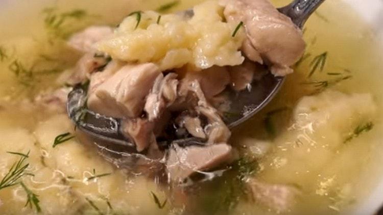 Try this simple chicken broth soup recipe.