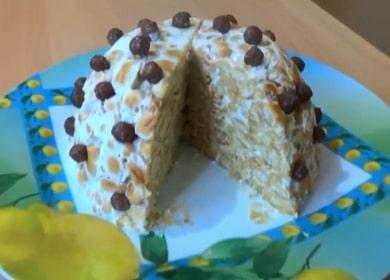 Light biscuit cake without sour cream