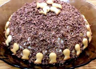 Lazy cake made from cookies Fish without baking - cooking is easy