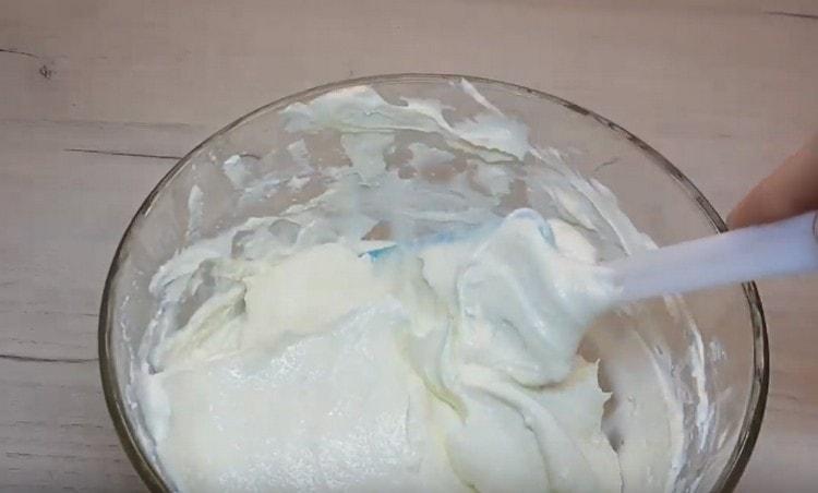 A curd cream will have a more pleasant tasty.