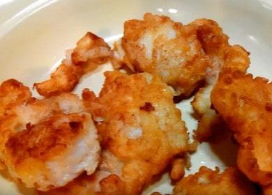 How to learn to cook a delicious fish fillet in batter
