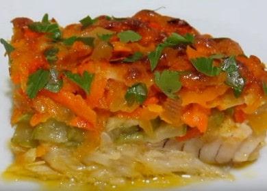 Oven baked cod fillet with vegetables - a tasty and healthy recipe