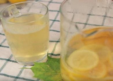 Préparer correctement le thé avec du gingembre et du citron: une recette avec des photos étape par étape.
