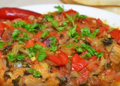 Georgian Chakhokhbili from chicken - delicious and uncomplicated traditional dish