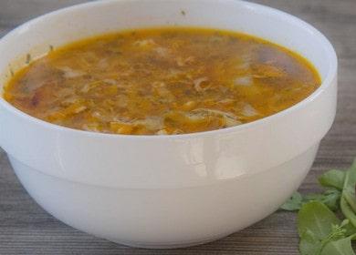 Kuhanje juhe od kupusa s piletinom prema receptu s fotografijom.