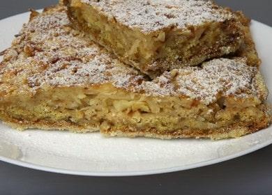 Un pastel de manzana simple: cocinar una receta con una foto paso a paso