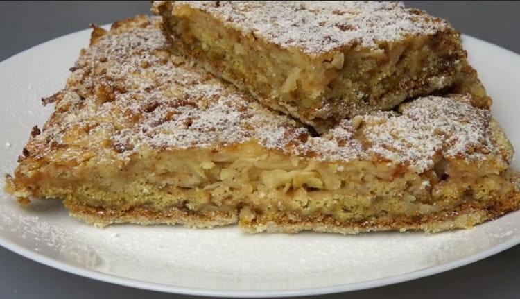 Usa nuestra receta con una foto, te ayudará paso a paso a preparar un maravilloso pastel de manzana.