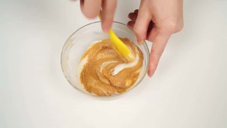 To make peanut cookies, prepare the ingredients for the dough