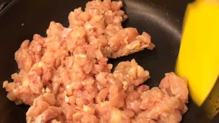 To make grandma’s pie, fry the meat