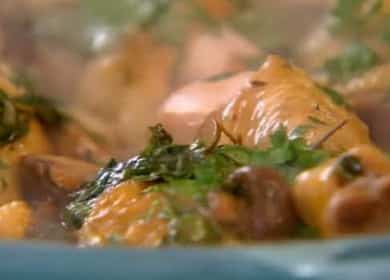 Chicken fricassee with potatoes - a recipe from Gordon Ramsay