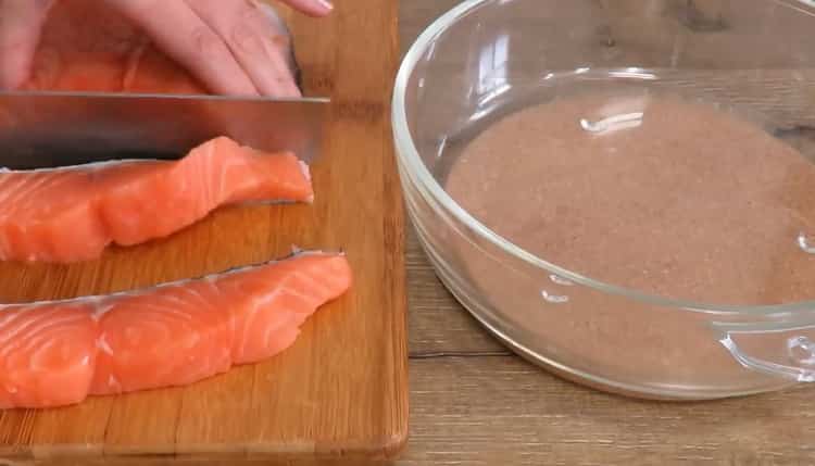 Selon la recette de cuisson du poisson, préparez les ingrédients