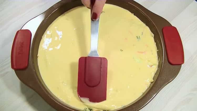 Tarte au chou gelée selon une recette étape par étape avec photo