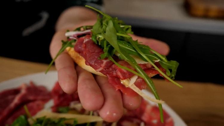 carpaccio de boeuf prêt