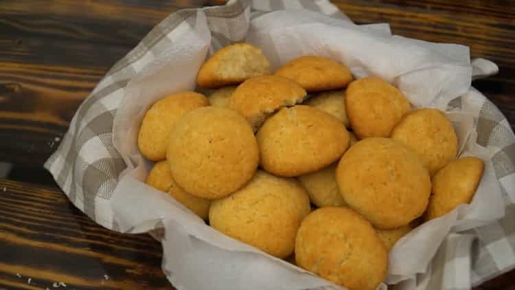 Delicadas galletas de coco: simplemente derrite en tu boca