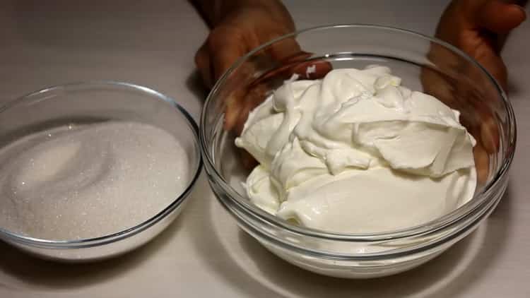 To prepare a honey cake with sour cream, prepare the ingredients for the cream