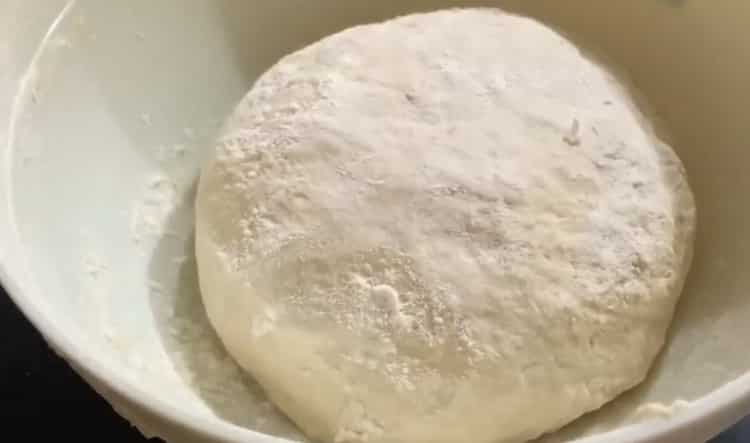 To make Neapolitan pizza, knead the dough