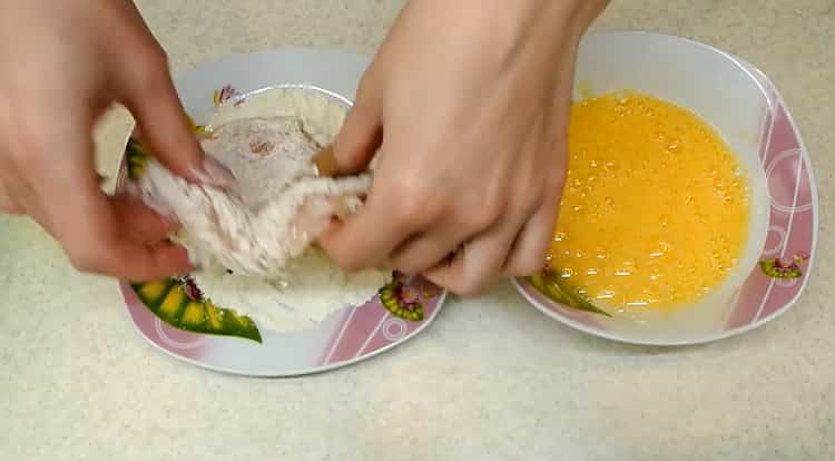 To cook chicken breast chop