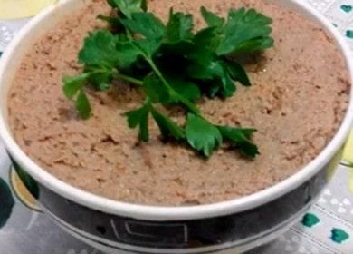 Cooking a gentle paste from rabbit liver recipe with a photo.