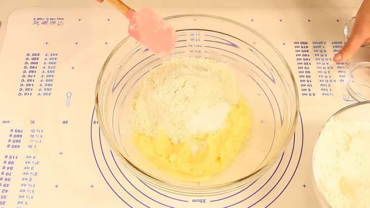 To prepare shortbread cookies through a meat grinder, add flour