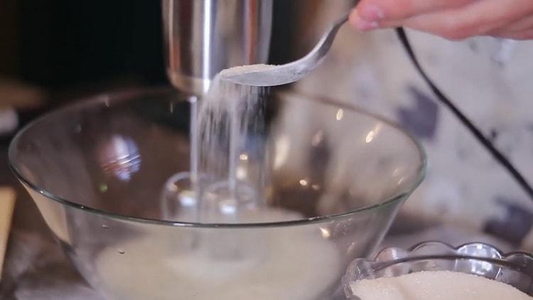 Pour la préparation de biscuits à base de farine de médaille. mélanger les ingrédients