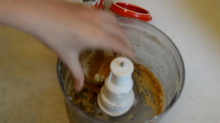 Combine the dough ingredients to make oatmeal cookies