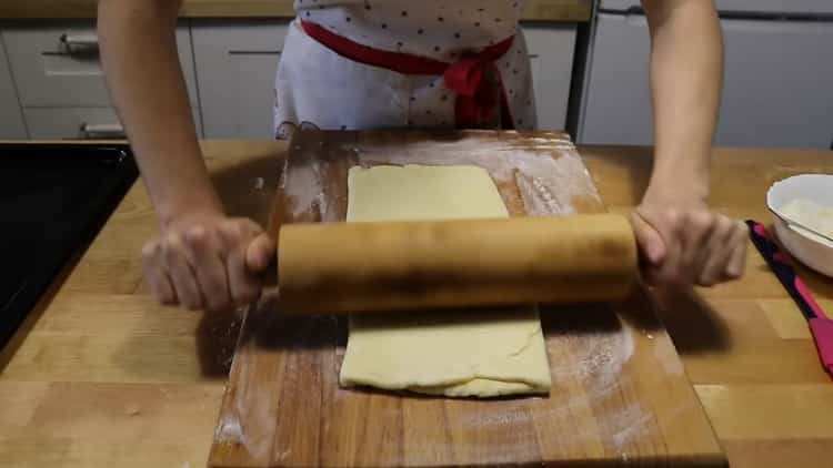 To prepare khachapuri with puff pastry cheese, prepare the ingredients for the dough