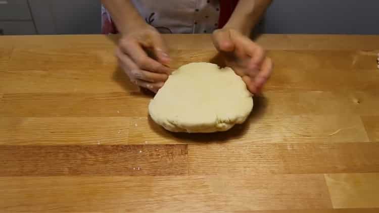 To make khachapuri with puff pastry cheese, knead the dough