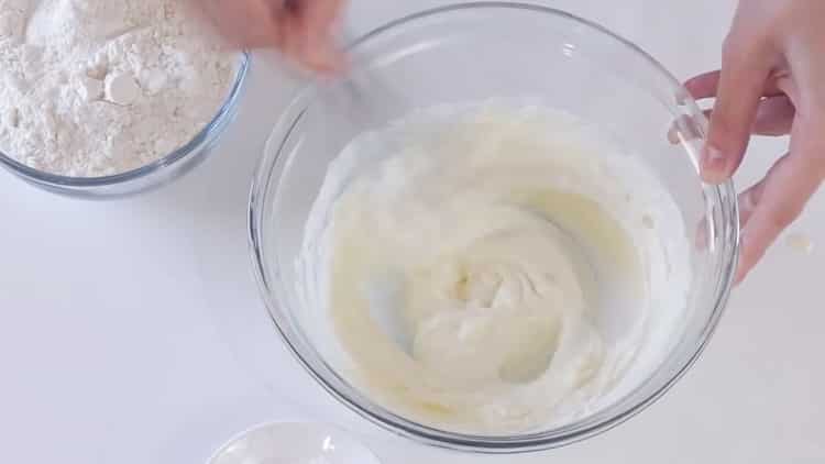 To make biscuits with filling, mix the ingredients.