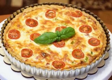 French open pie Kish Lauren - it will captivate you with taste and ease of preparation