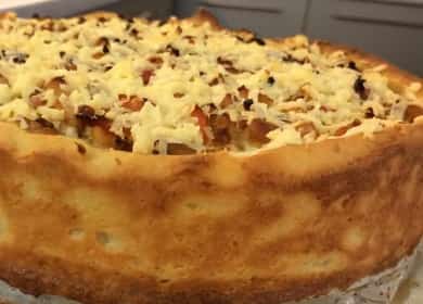 Tarte aux légumes de grand-mère selon une recette pas à pas avec photo