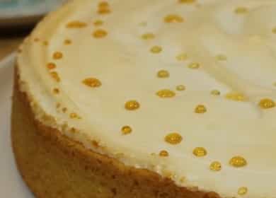 Gâteau au fromage blanc Larmes d'un ange selon une recette pas à pas avec photo