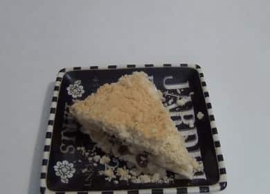 Bulk pie with cottage cheese according to a step by step recipe with photo