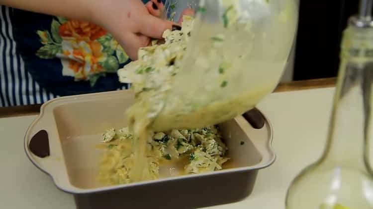 Pastel de lavash rasgado según una receta paso a paso con foto