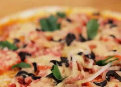 Mikrovalna pizza: korak po korak recept sa fotografijom