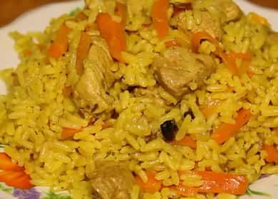 Red svinjski pilaf u složenom kuhaču - brz i jednostavan recept