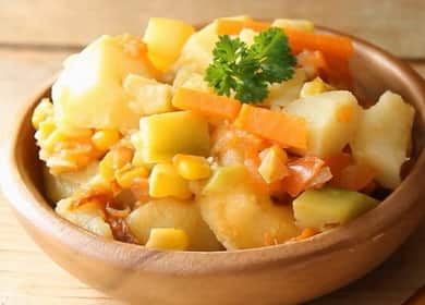 Menestra de verduras con calabacín y maíz: simple, sabrosa y satisfactoria