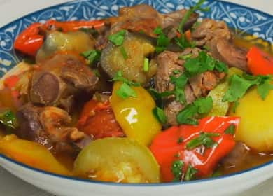 Vegetable stew with meat - secrets of Uzbek cuisine