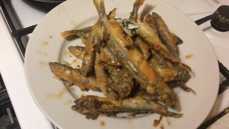 How to learn how to cook delicious fried capelin in a step by step recipe