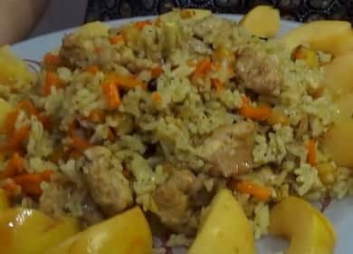 Pilaf uzbeko con pollo receta paso a paso con foto