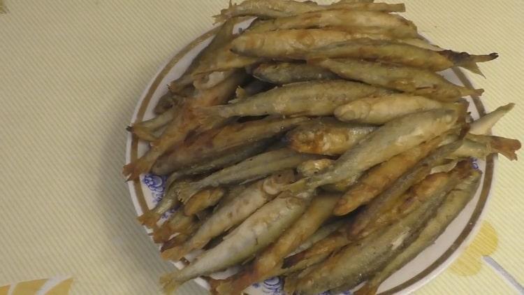 smelt prepared according to a simple recipe is ready