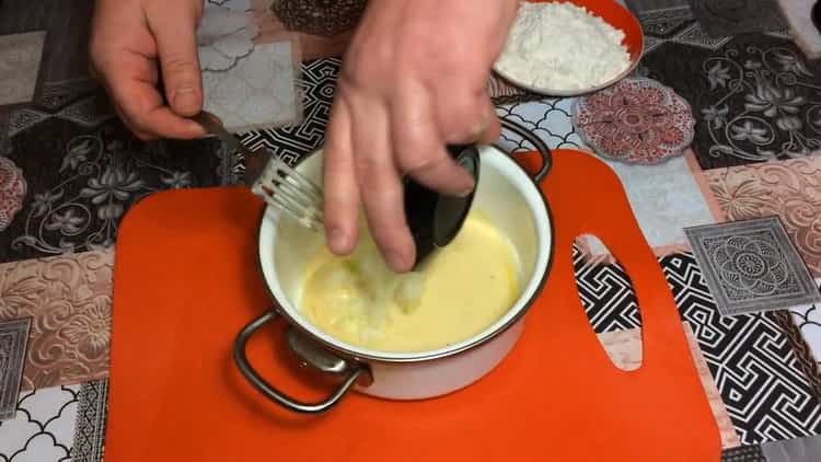 Pour la pâte, préparez la pâte