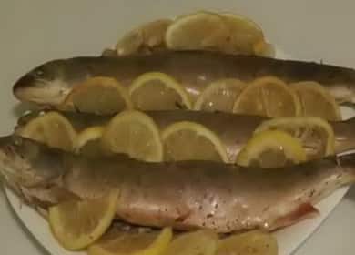 Receta para el pescado char - hornear en el horno