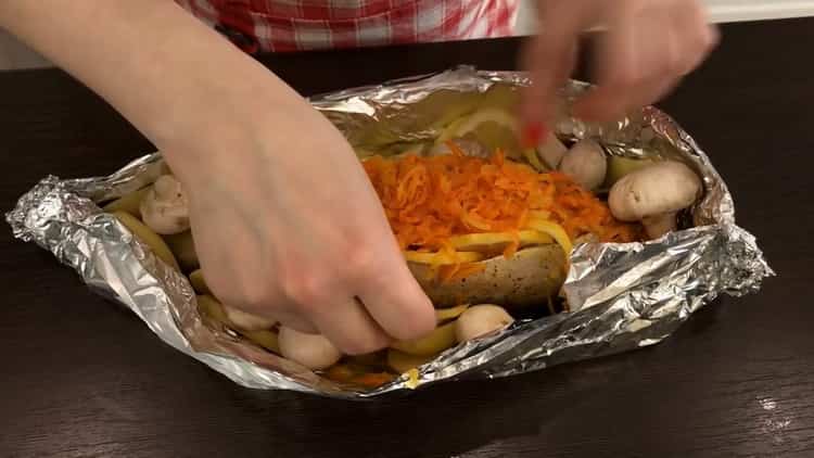 To make mackerel in foil, combine all the ingredients