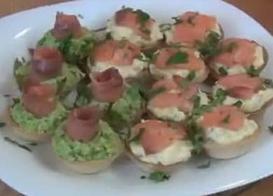 Tartlets with red fish step by step recipe with photo