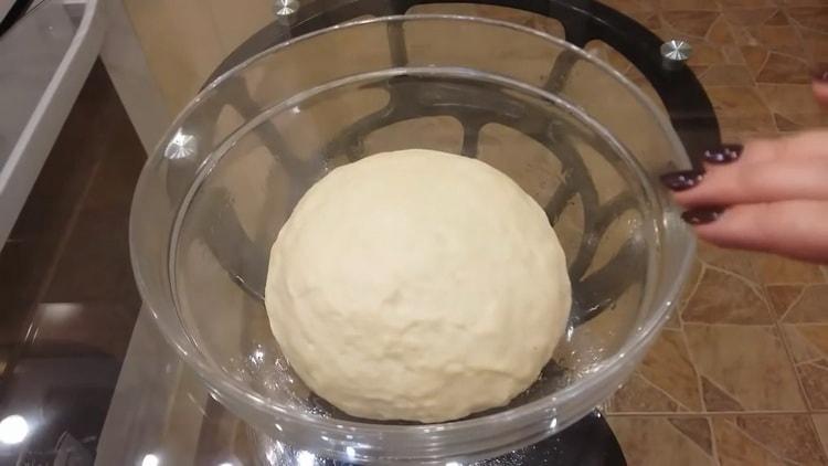 manti dough in milk is ready