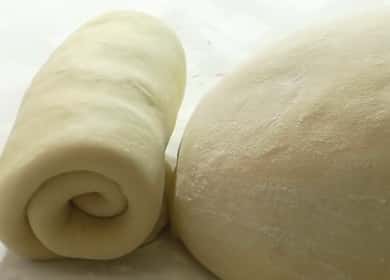Pasta choux para manti según una receta paso a paso con foto